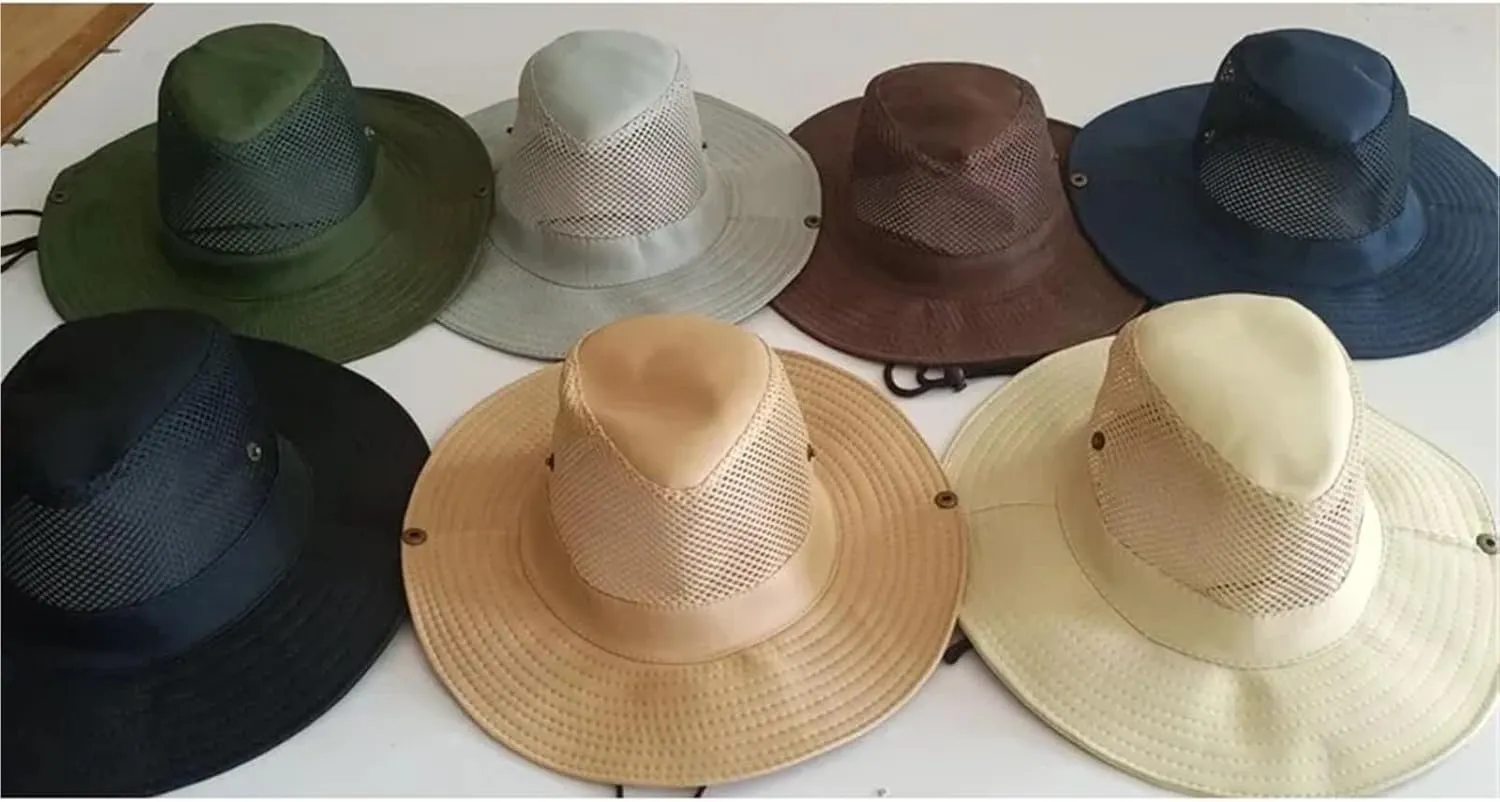 1 Pcs Summer Mesh Cap Outdoor Cool Mountaineering Sun Fisherman Hat
