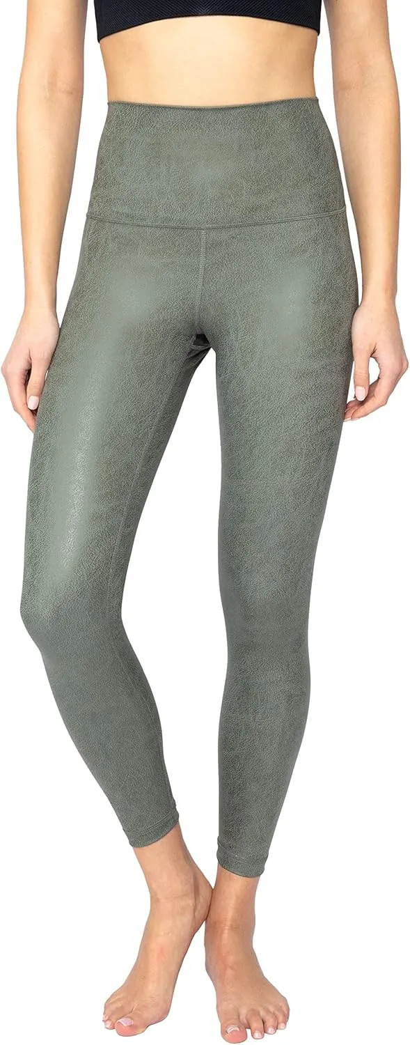 90 Degree By Reflex High Waist Tummy Control Squat Proof Ankle Length Printed Leggings