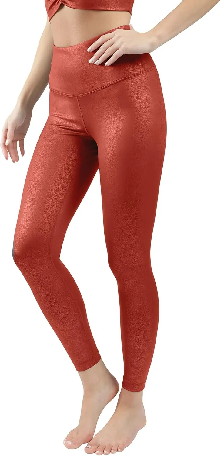 90 Degree By Reflex Womens High Waist Squat Proof Ankle Length Printed Leggings