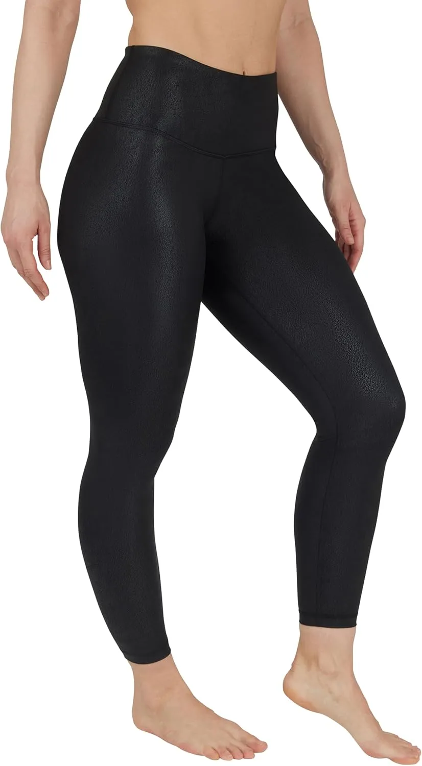 90 Degree By Reflex Womens High Waist Squat Proof Ankle Length Printed Leggings