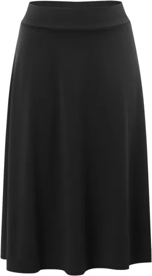 A Line Skirts for Women 2025 Summer Plus Size High Waisted Solid Color Ruffle Work Skirt Office