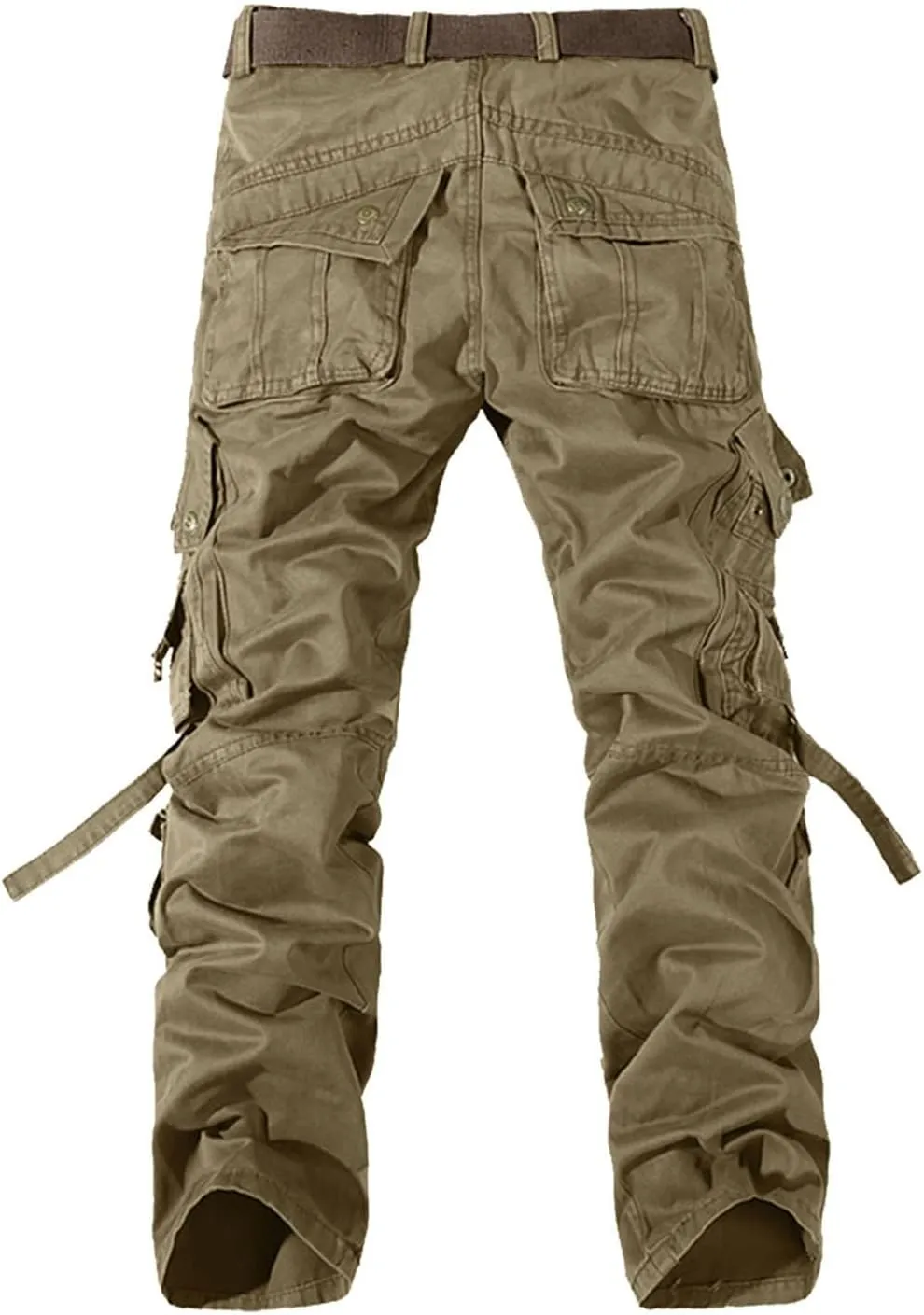 Alalaso Mens Cargo Pants Lightweight Ripstop Regular Fit Trousers Tactical Hiking Work Bottom Pant with Multi Pockets