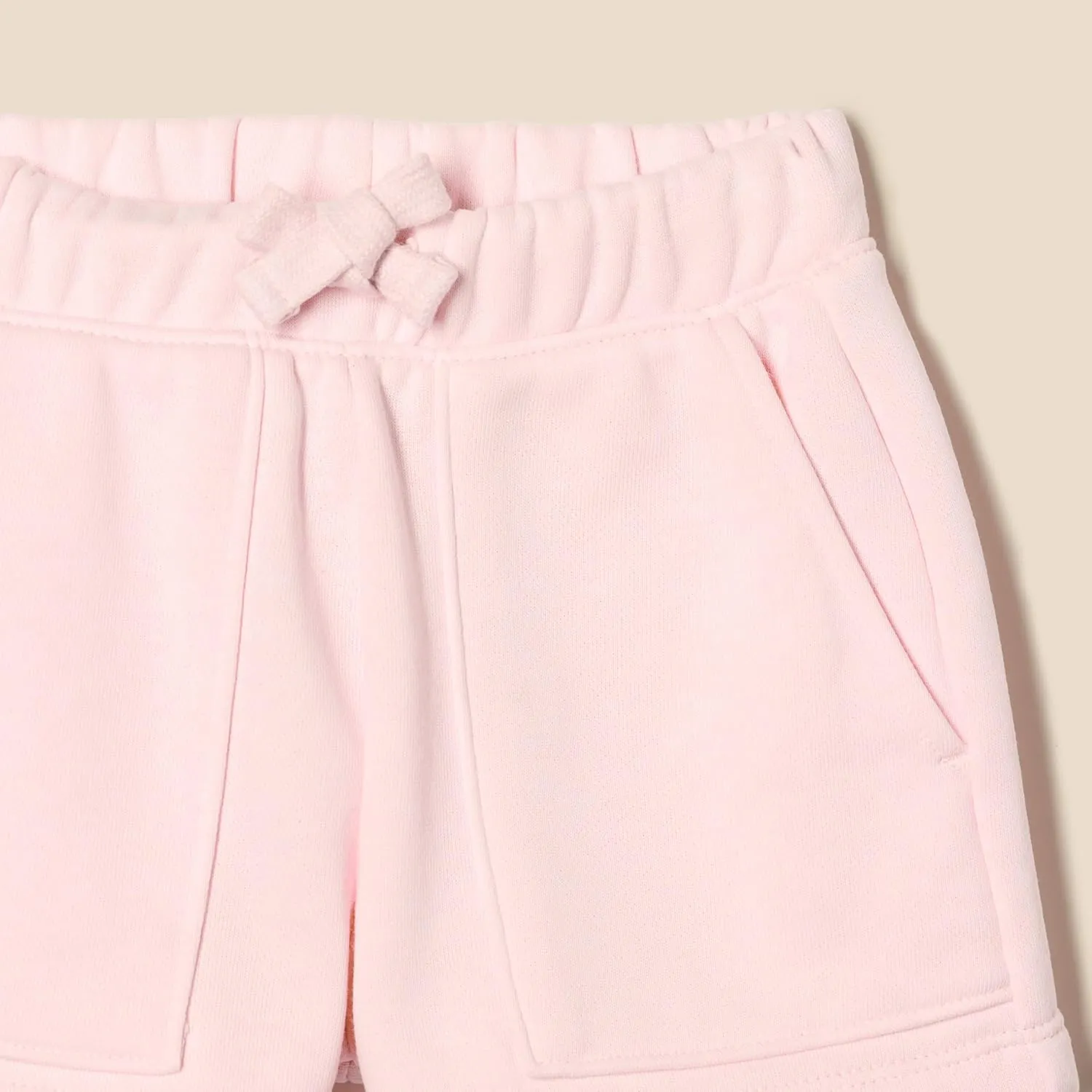 Amazon Essentials Girls' French Terry Patch Pocket Shorts