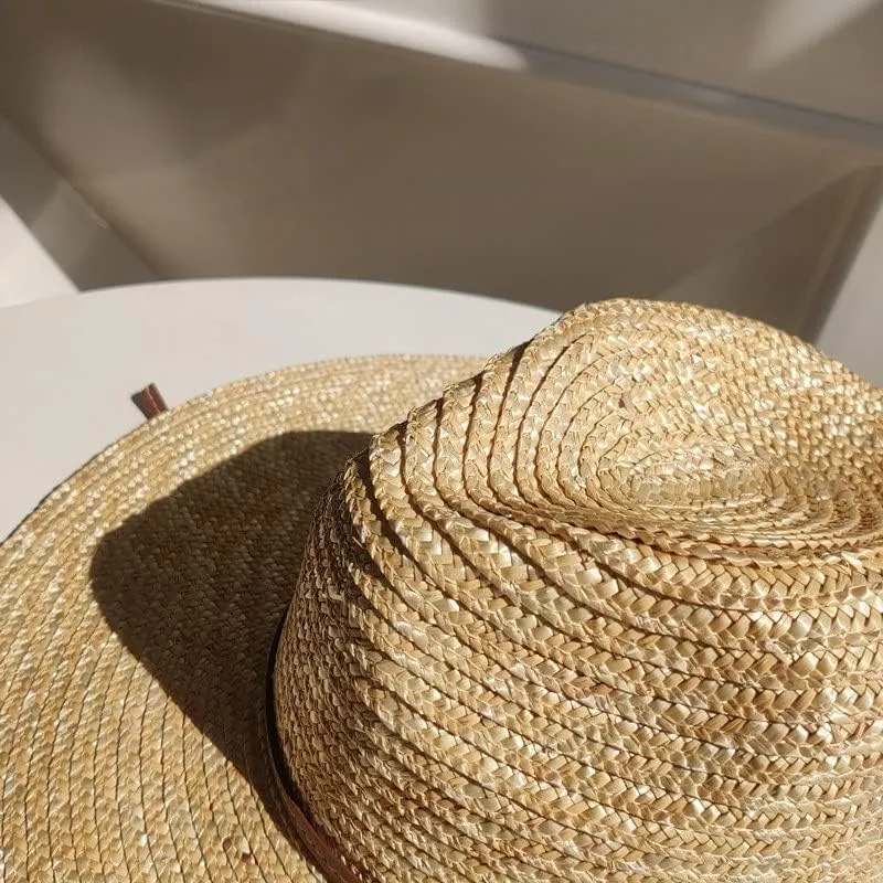 Belt Strap Sun Hat for Women Beach Hats Wide Brim Hats Outdoor