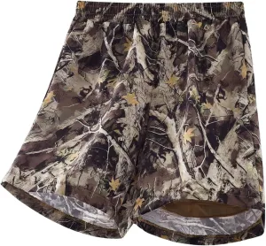 Boy's Camo Athletic Shorts with Liner Quick Dry Gym Running Workout Shorts