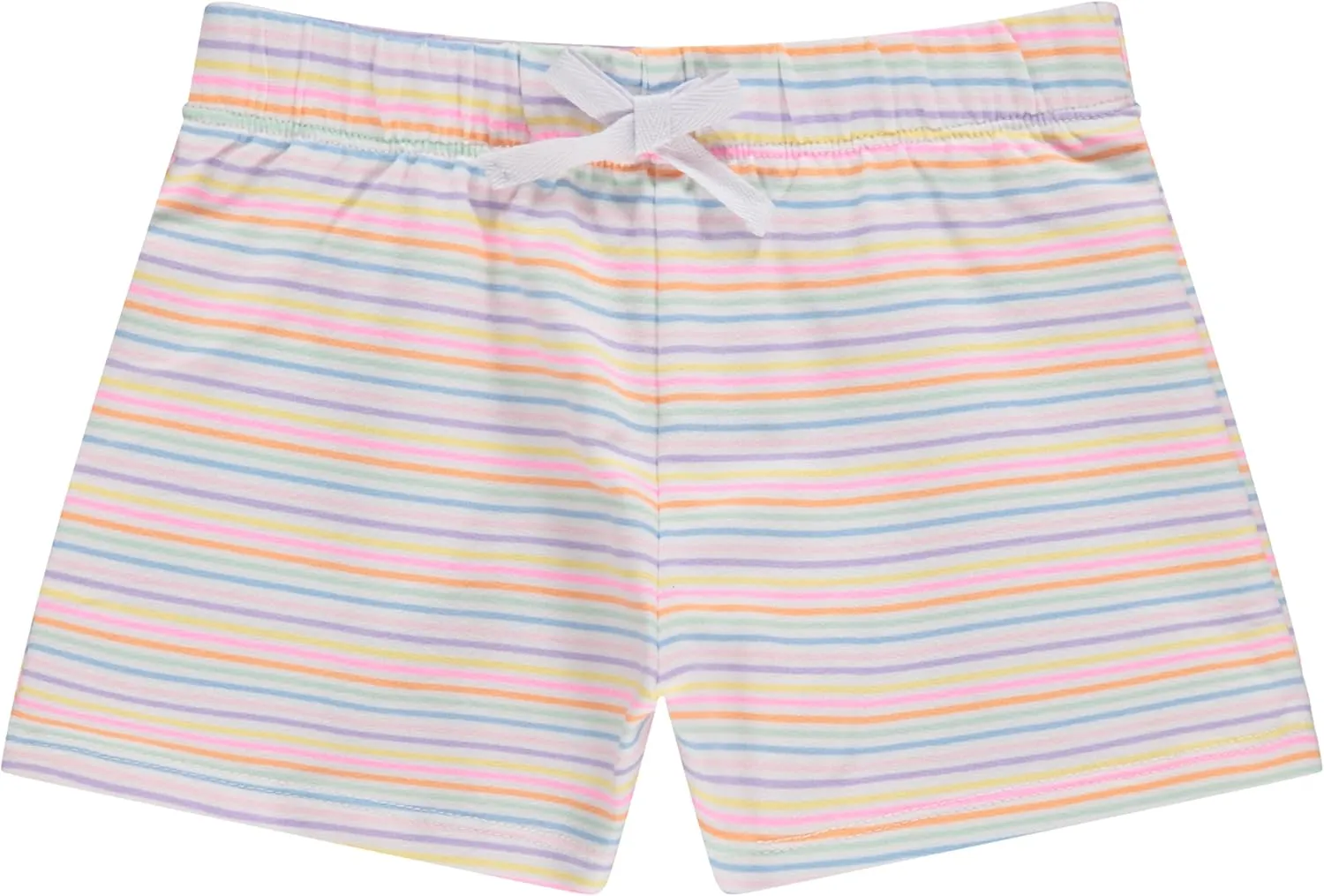 BTween 4-Pack Girls Shorts, Cotton French Terry Shorts for Girls, Kids Summer Clothing