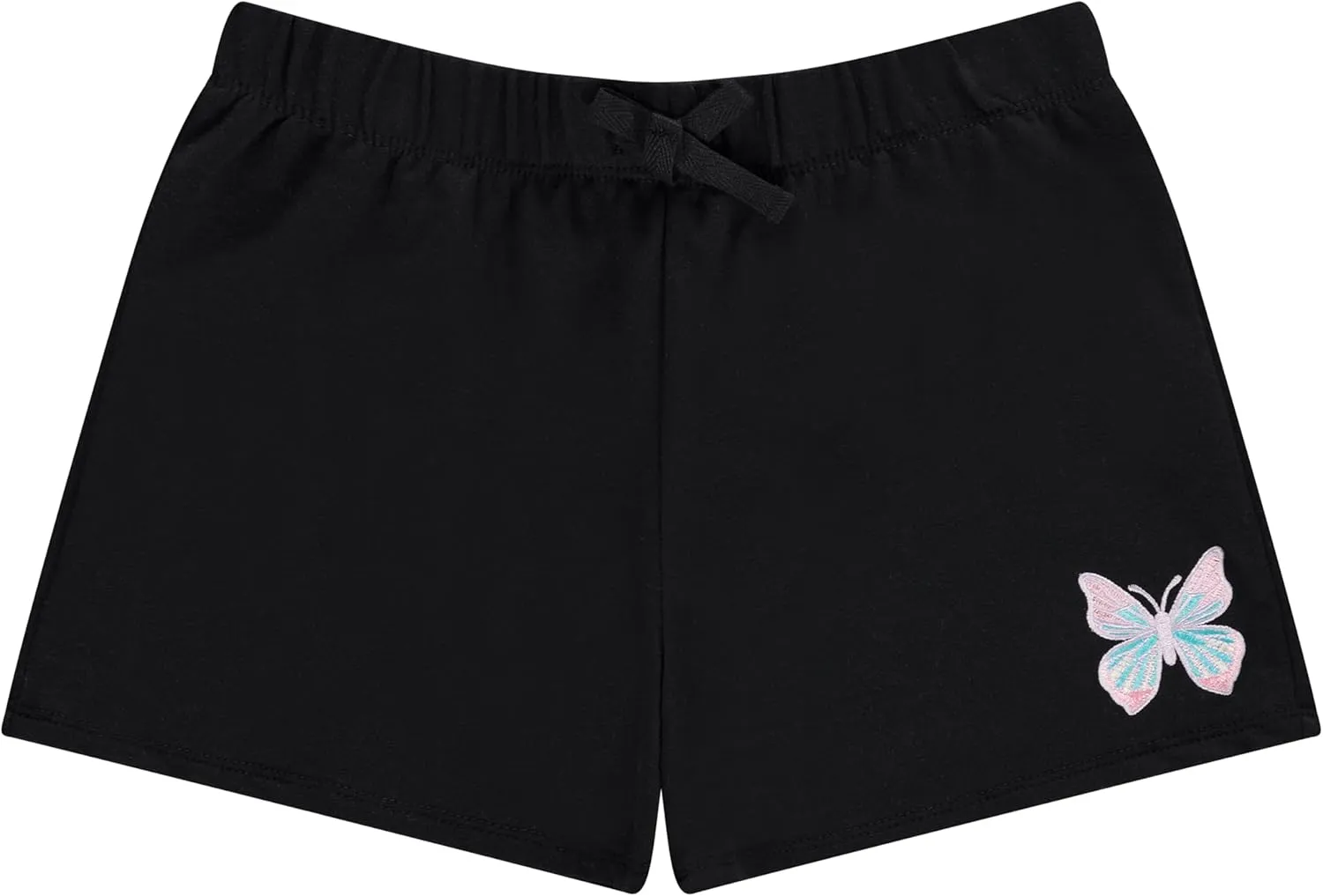 BTween 4-Pack Girls Shorts, Cotton French Terry Shorts for Girls, Kids Summer Clothing