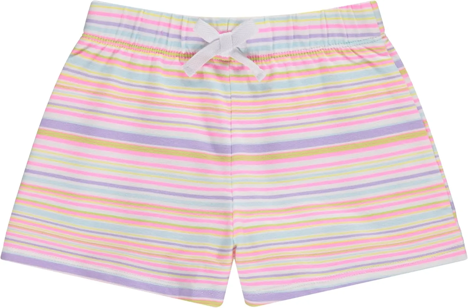 BTween 4-Pack Girls Shorts, Cotton French Terry Shorts for Girls, Kids Summer Clothing