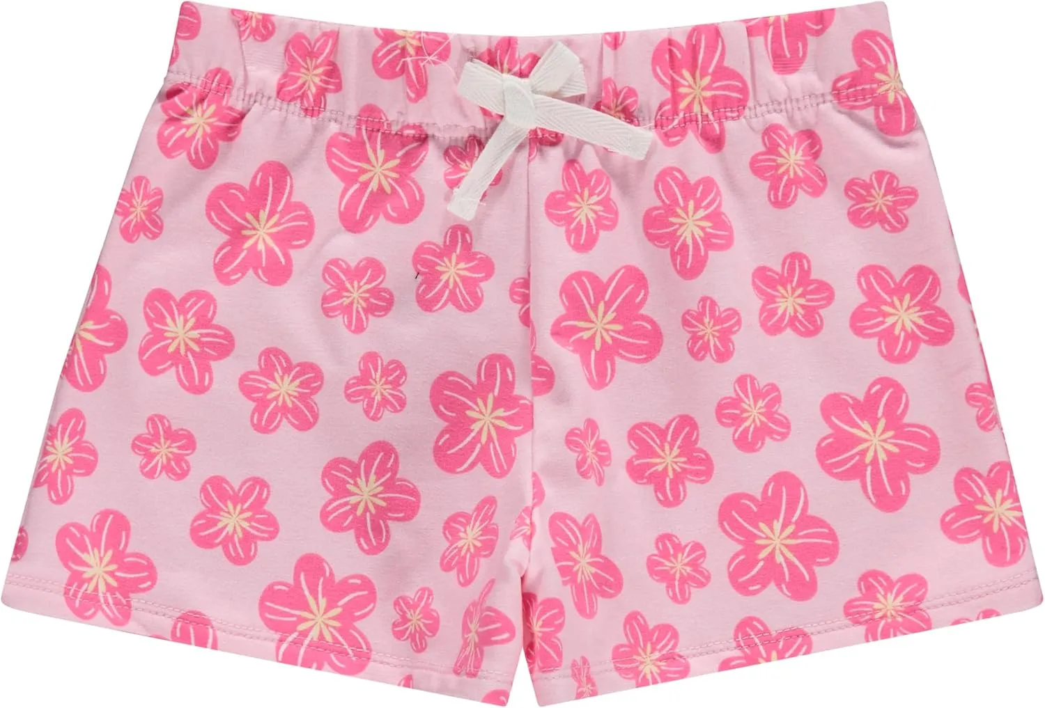 BTween 4-Pack Girls Shorts, Cotton French Terry Shorts for Girls, Kids Summer Clothing