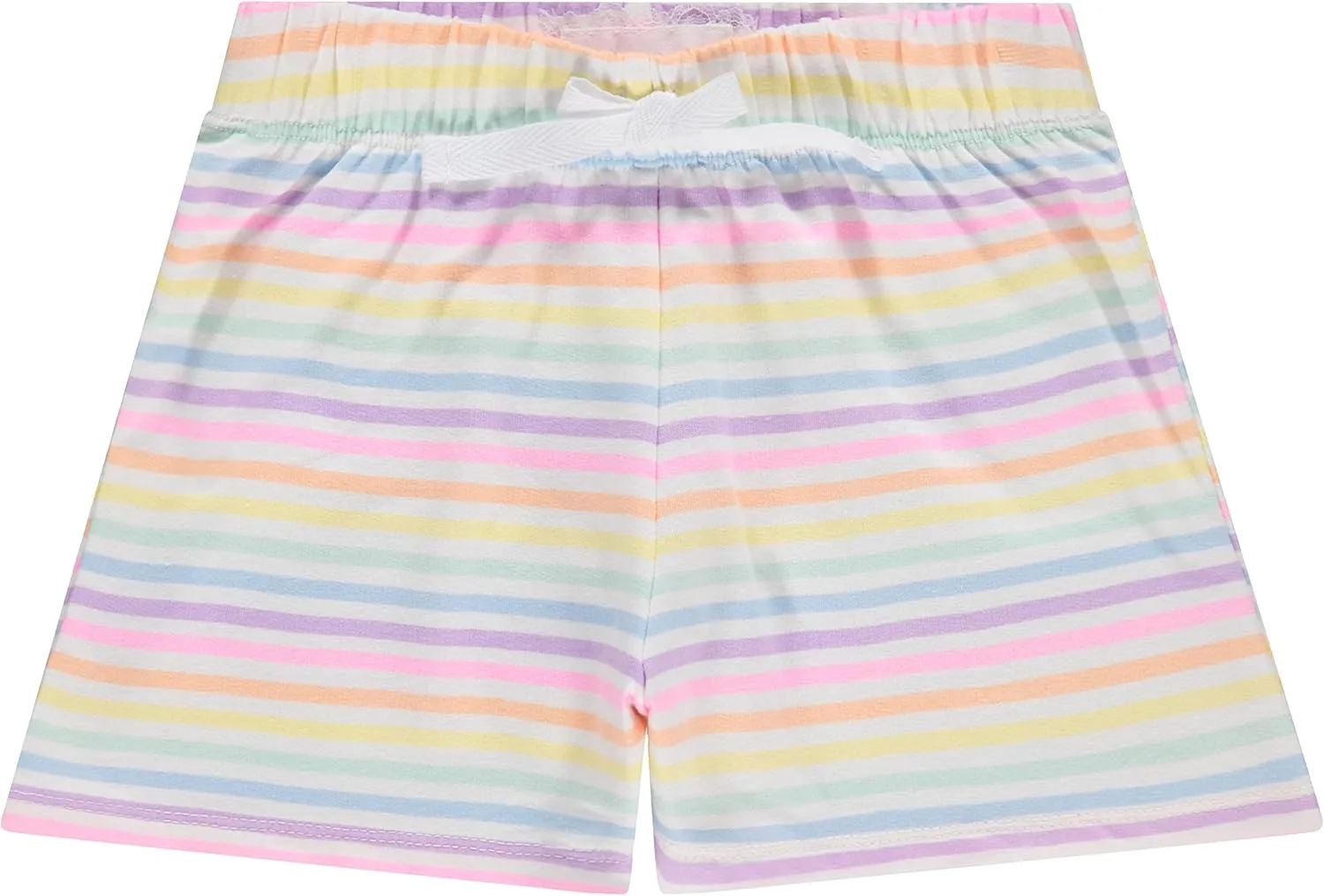 BTween 4-Pack Girls Shorts, Cotton French Terry Shorts for Girls, Kids Summer Clothing