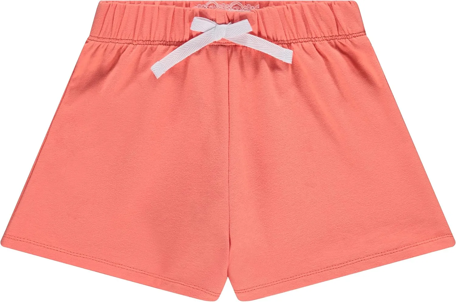 BTween 4-Pack Girls Shorts, Cotton French Terry Shorts for Girls, Kids Summer Clothing