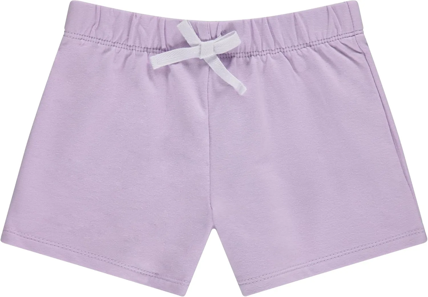 BTween 4-Pack Girls Shorts, Cotton French Terry Shorts for Girls, Kids Summer Clothing