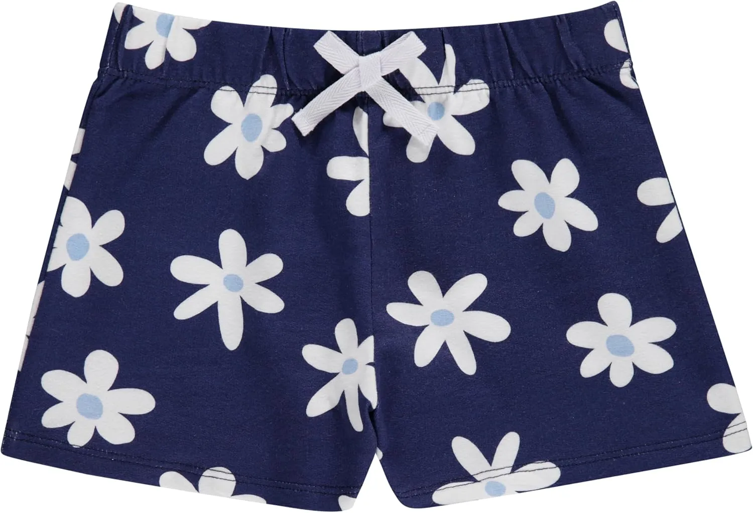 BTween 4-Pack Girls Shorts, Cotton French Terry Shorts for Girls, Kids Summer Clothing