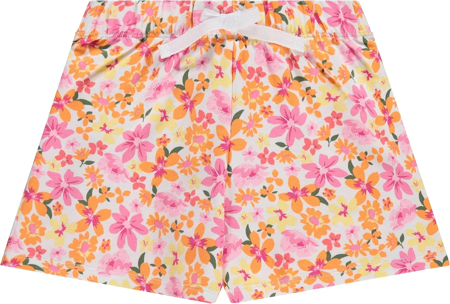 BTween 4-Pack Girls Shorts, Cotton French Terry Shorts for Girls, Kids Summer Clothing