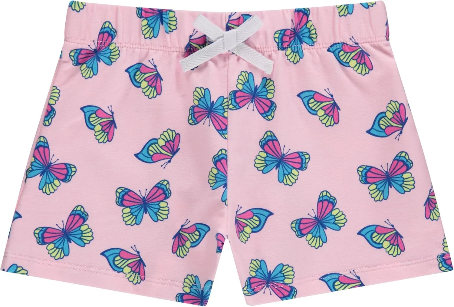 BTween 4-Pack Girls Shorts, Cotton French Terry Shorts for Girls, Kids Summer Clothing