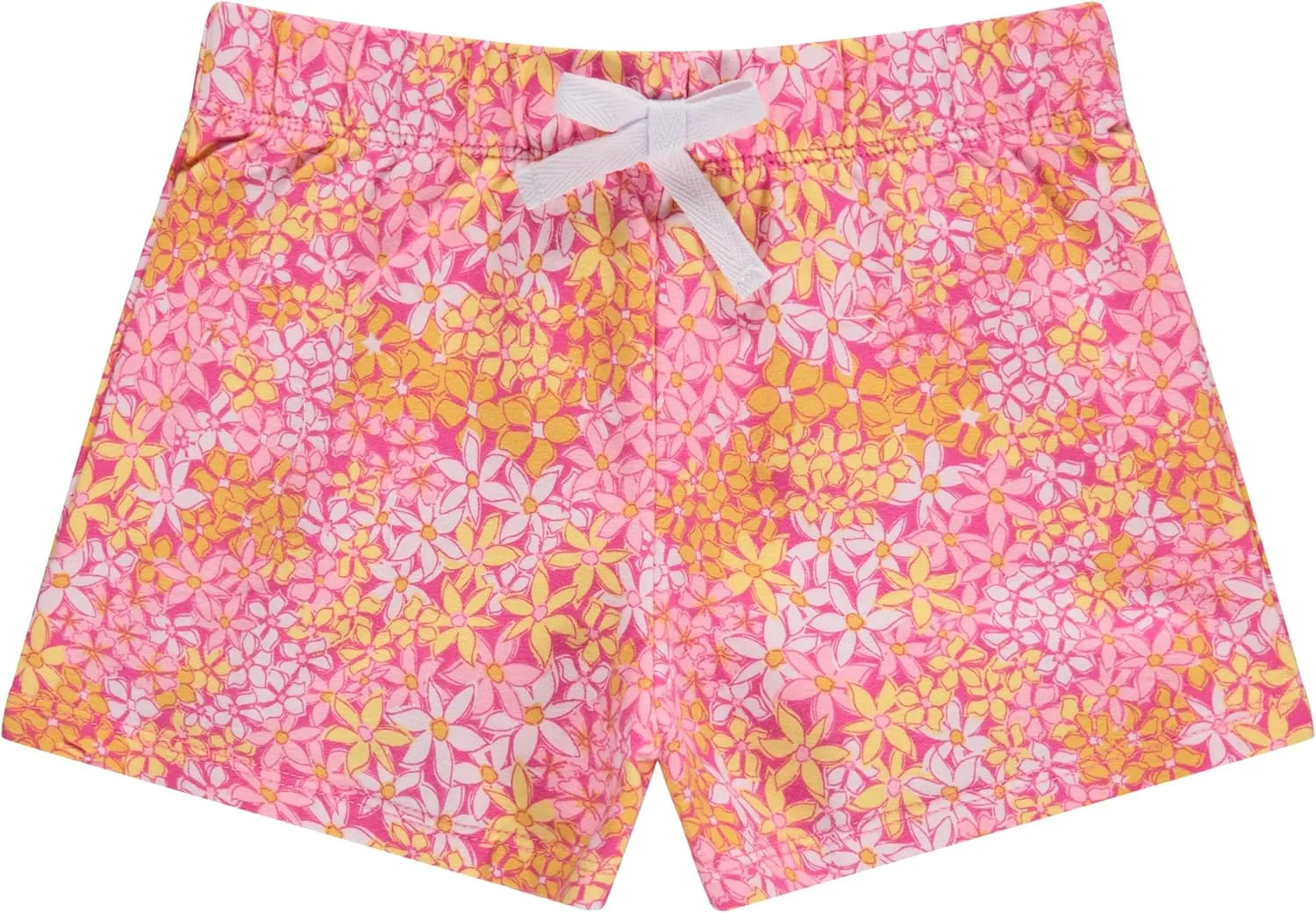 BTween 4-Pack Girls Shorts, Cotton French Terry Shorts for Girls, Kids Summer Clothing