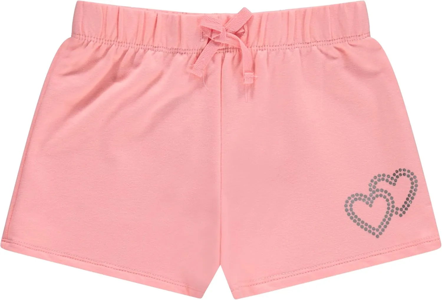 BTween 4-Pack Girls Shorts, Cotton French Terry Shorts for Girls, Kids Summer Clothing