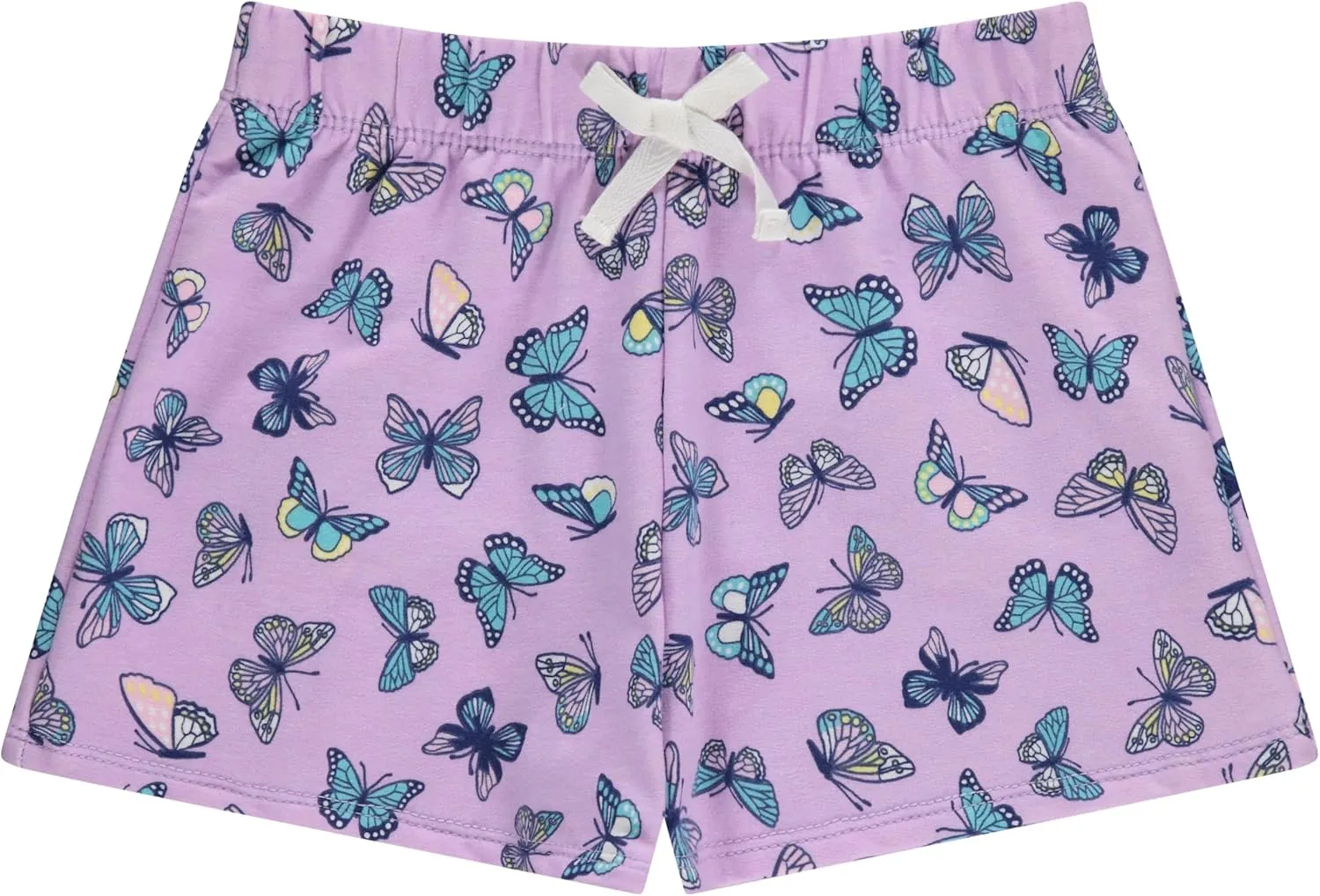 BTween 4-Pack Girls Shorts, Cotton French Terry Shorts for Girls, Kids Summer Clothing