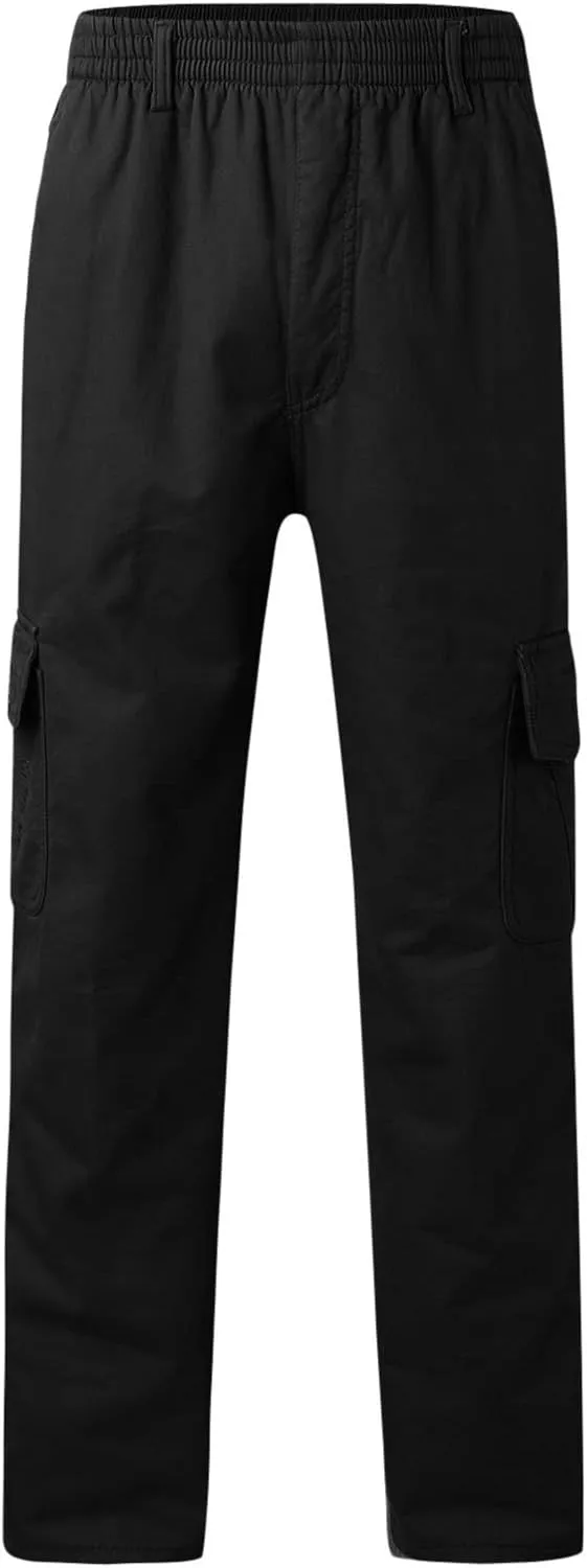 Cargo Pants for Men,Mens Joggers Pants Casual Cotton Drawstring Chino Cargo Pants Hiking Jogging Sweatpants