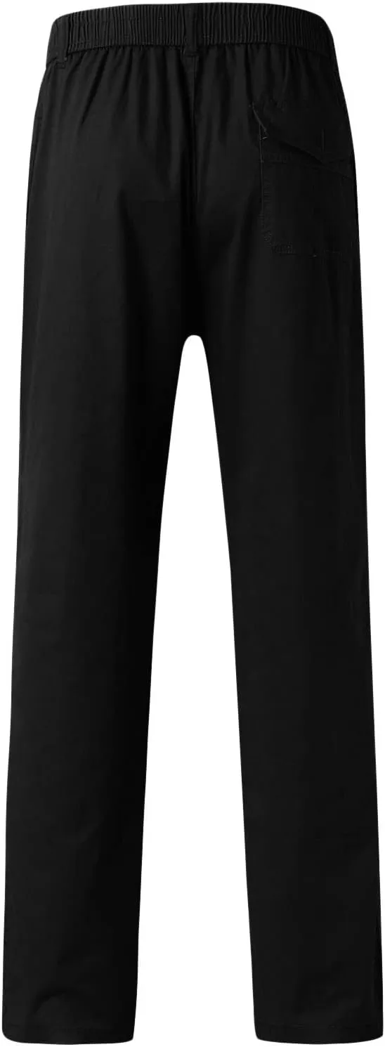 Cargo Pants for Men,Mens Relaxed Fit Cargo Pants Casual Drawstring Outdoor Athletic Jogger Sports Trousers