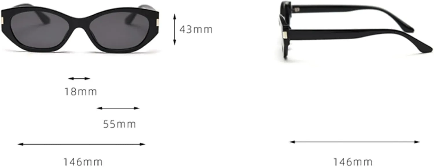 Cat Eye Sunglasses Polarized Frame Vintage Sun Glasses for Men Women Fashion Outdoor Green Grey