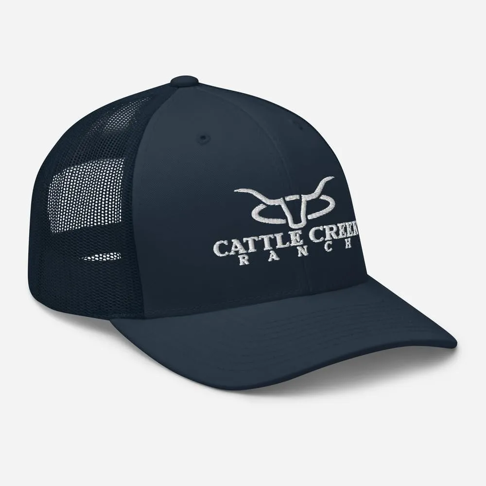 Cattle Creek Ranch Trucker Hat Men - Mesh Baseball Snapback Cap - Trucker Hat