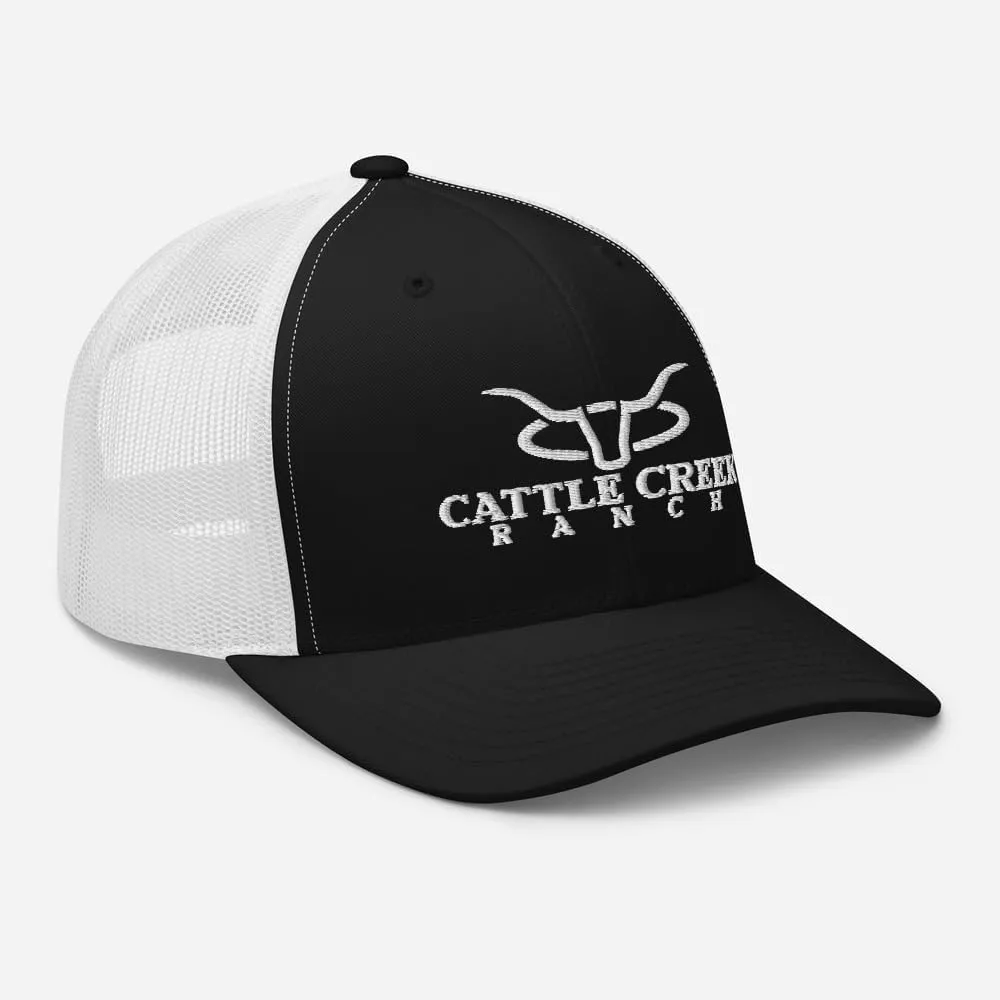 Cattle Creek Ranch Trucker Hat Men - Mesh Baseball Snapback Cap - Trucker Hat