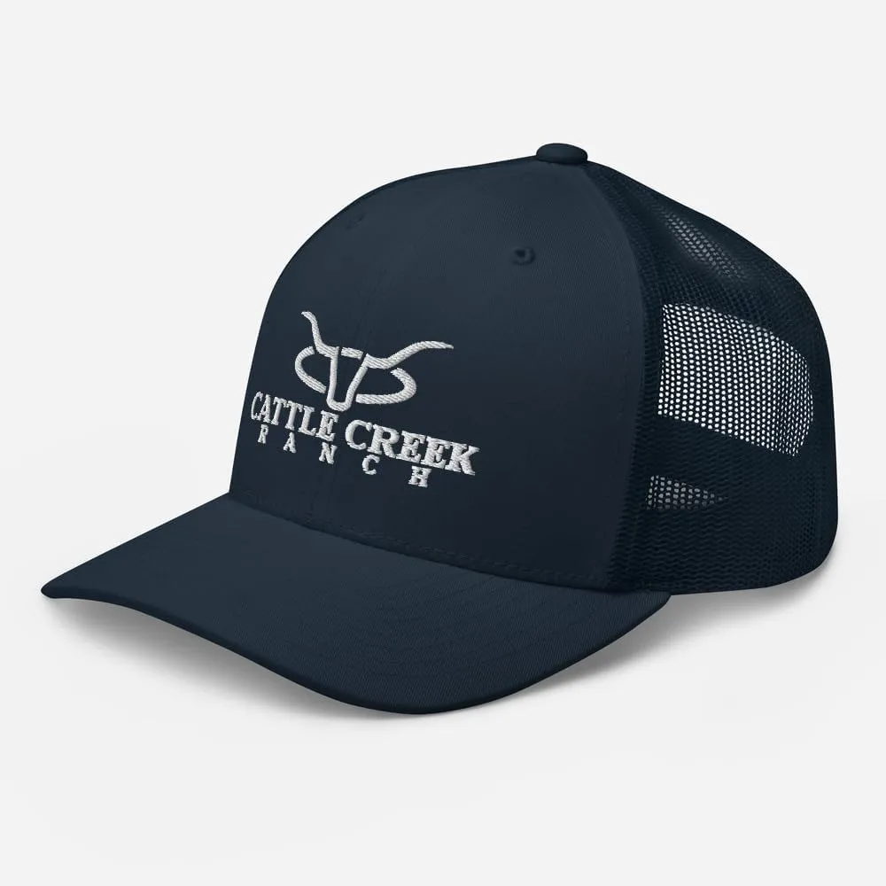 Cattle Creek Ranch Trucker Hat Men - Mesh Baseball Snapback Cap - Trucker Hat