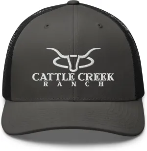 Cattle Creek Ranch Trucker Hat Men - Mesh Baseball Snapback Cap - Trucker Hat