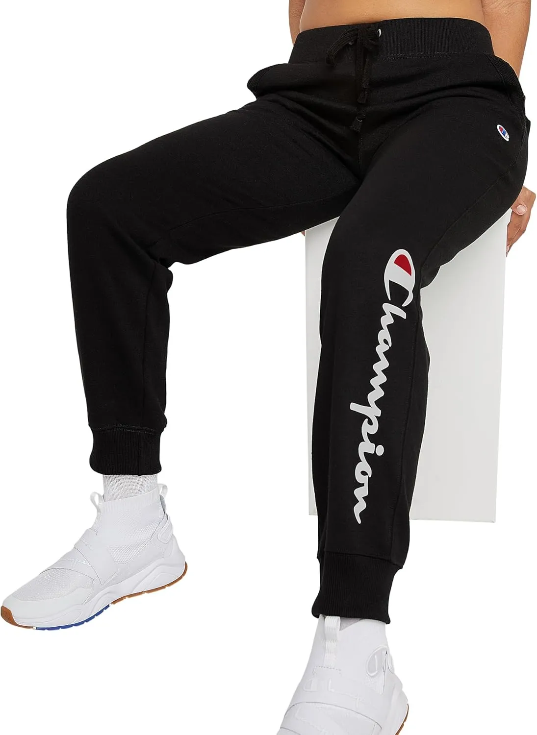 Champion Women's Joggers, Powerblend, Fleece Joggers, Comfortable Pants for Women, 29" (Plus Size Available)