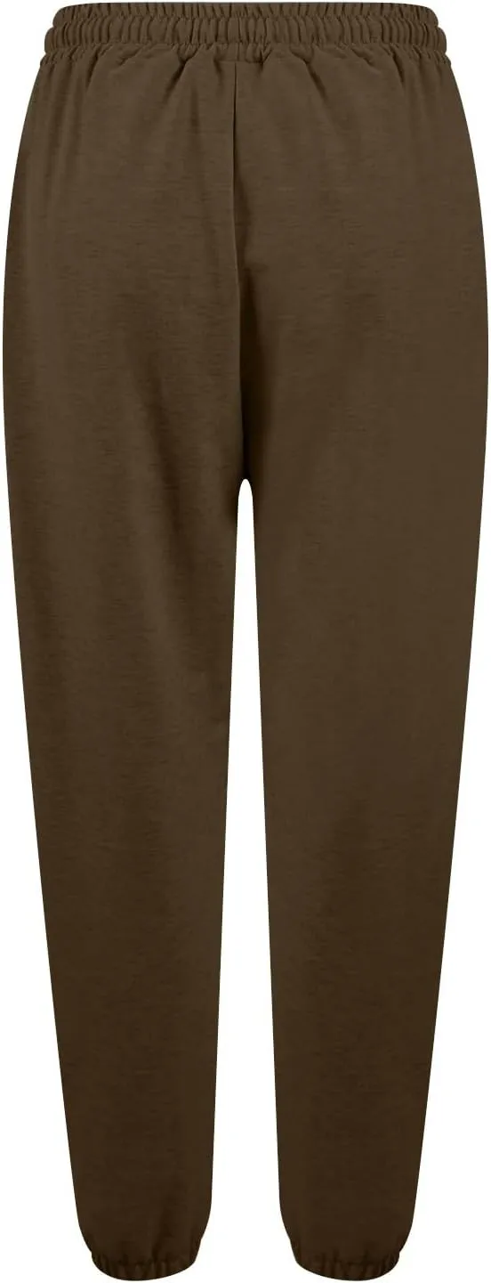 Cinch Bottom Sweatpants Women Baggy High Waisted Sweatpants Athletic Sweat Pants Workout Cotton Joggers with Pockets