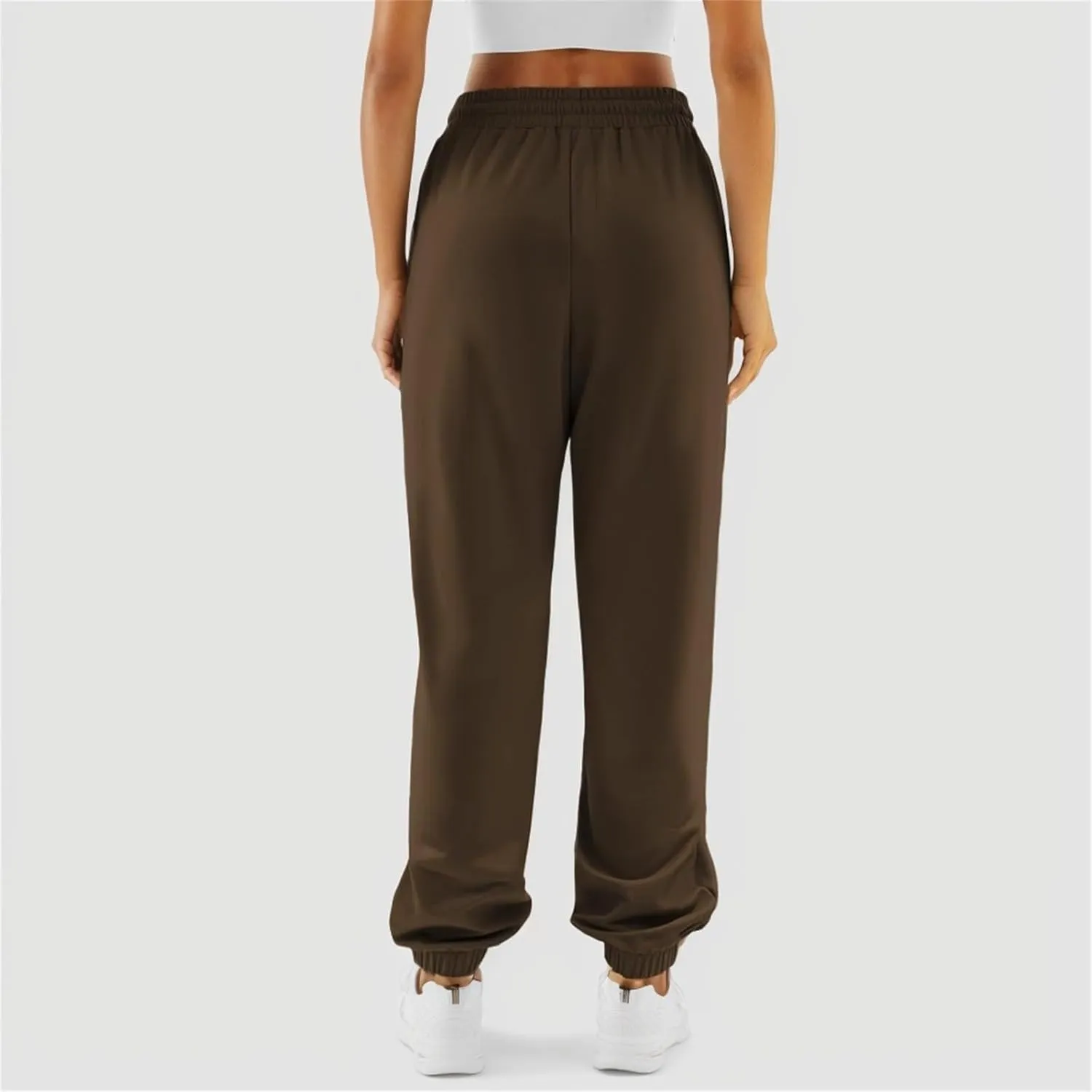 Cinch Bottom Sweatpants Women Baggy High Waisted Sweatpants Athletic Sweat Pants Workout Cotton Joggers with Pockets
