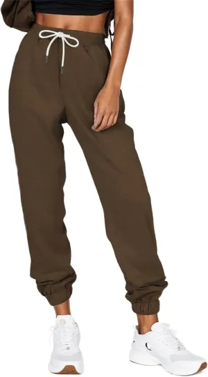 Cinch Bottom Sweatpants Women Baggy High Waisted Sweatpants Athletic Sweat Pants Workout Cotton Joggers with Pockets
