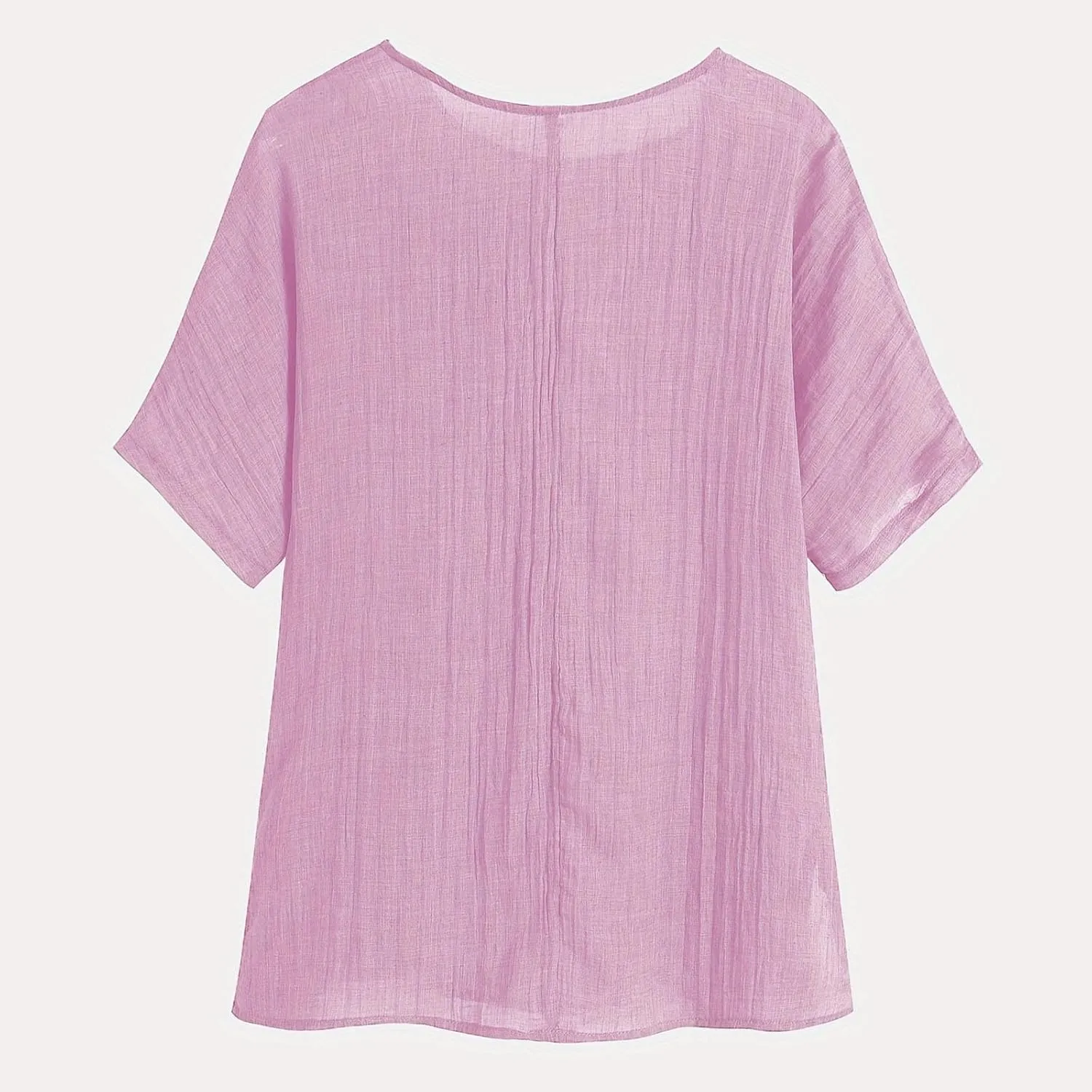 Cotton Linen Tops for Women Crewneck Short Sleeve Tshirt Butterfly Graphic Tee Oversized Casual Loose Fit Blouse