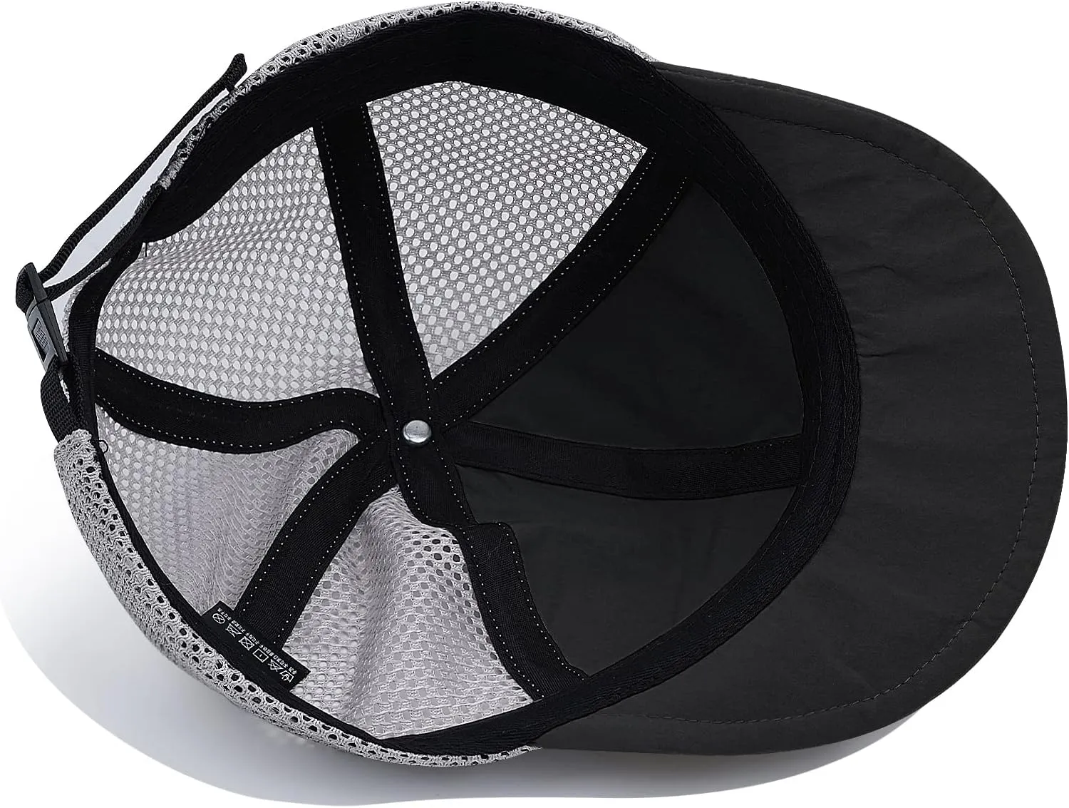 Croogo Breathable Short Brim Baseball Cap Mesh Trucker Hat Soft Flat Bill Dad Hats Lightweight Ultra Thin Sport Sun Cap