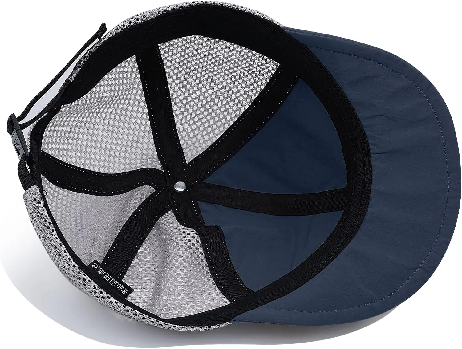Croogo Breathable Short Brim Baseball Cap Mesh Trucker Hat Soft Flat Bill Dad Hats Lightweight Ultra Thin Sport Sun Cap