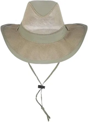 Dorfman Hat Co. Men's 1 Piece Suplex Pinch Front Safari Hat