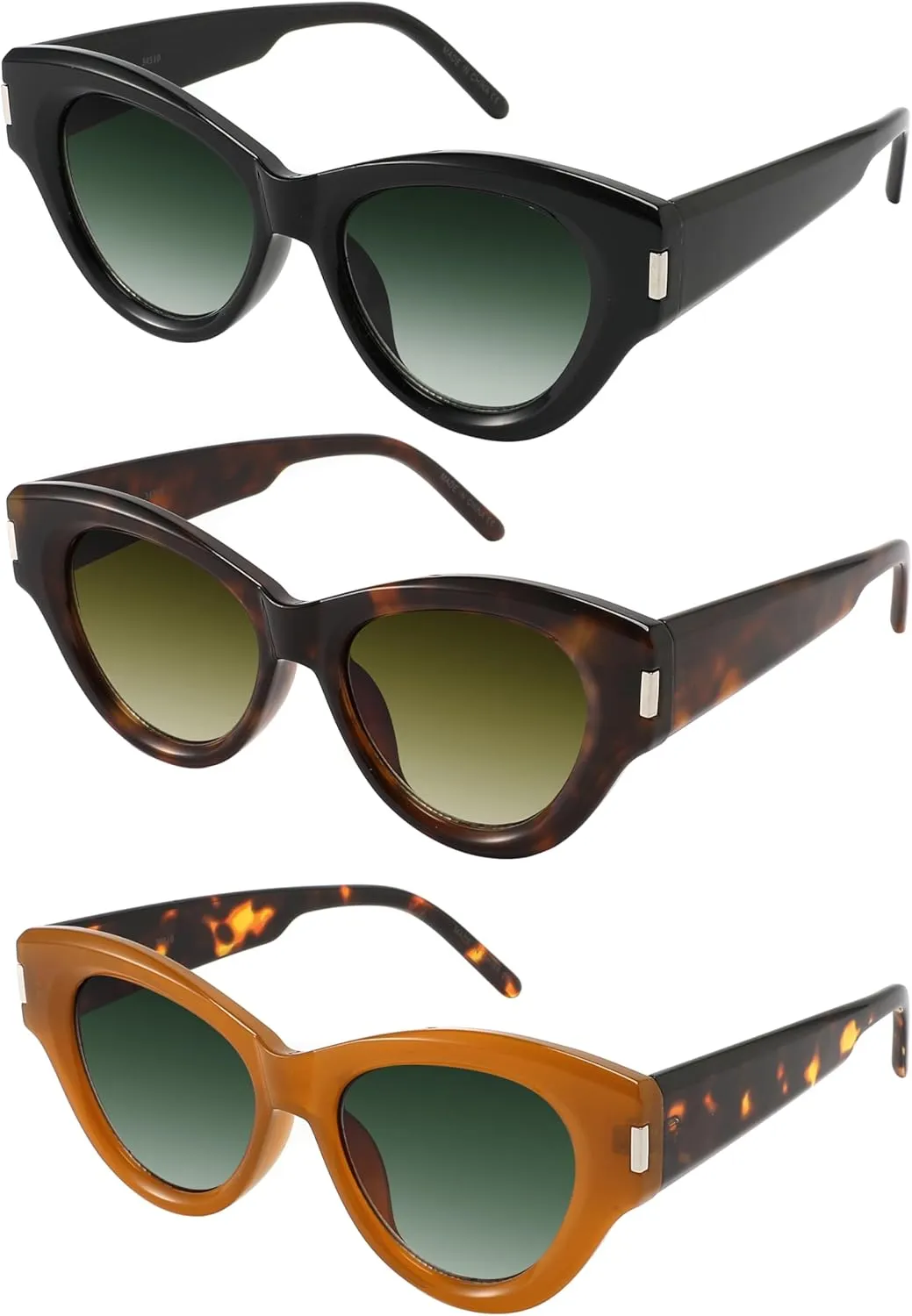 Edge I-Wear Classic Elegant Vintage Cat Eye Sunglasses w/Gradient Lens For Women