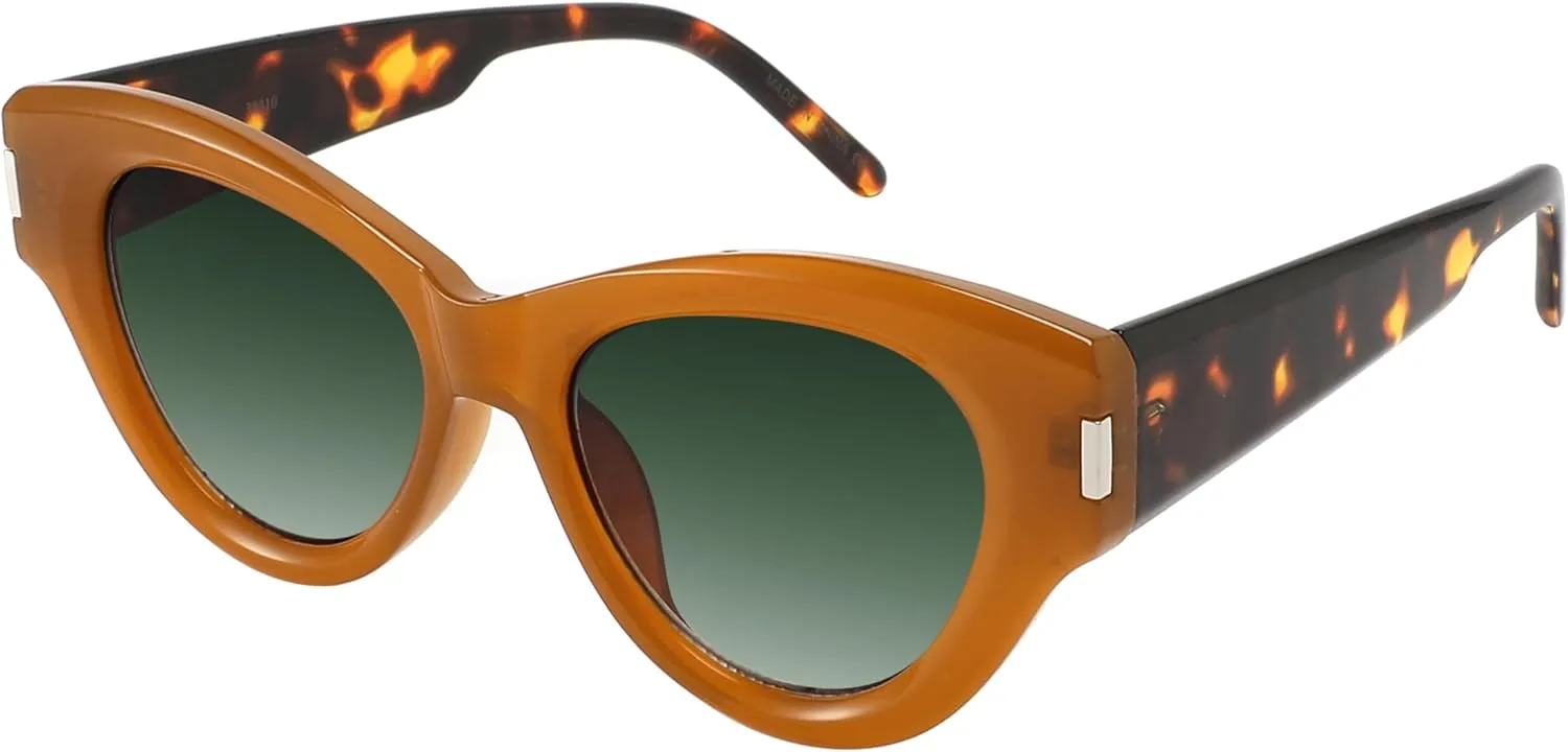 Edge I-Wear Classic Elegant Vintage Cat Eye Sunglasses w/Gradient Lens For Women