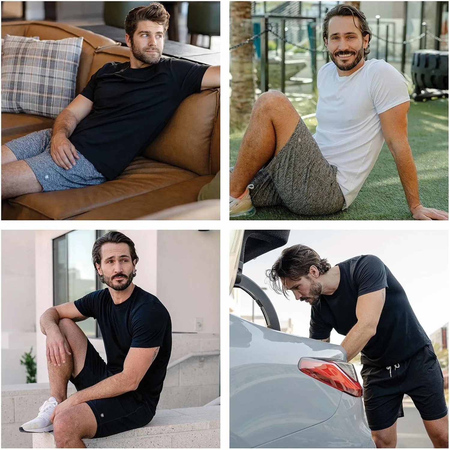 Ejis Men's Athletic Shorts - Quick Dry Gym, Running