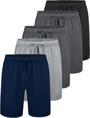 Facitisu Shorts for Men Lightweight Mens Athletic Shorts Quick Dry Gym Workout Running Shorts