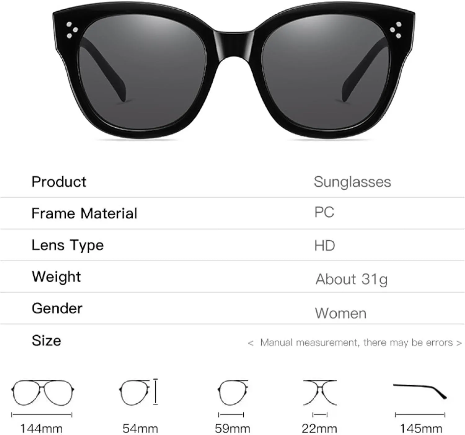 Fashion Sunglasses Women Vintage Female Sun Glasses Shades Uv400 Men