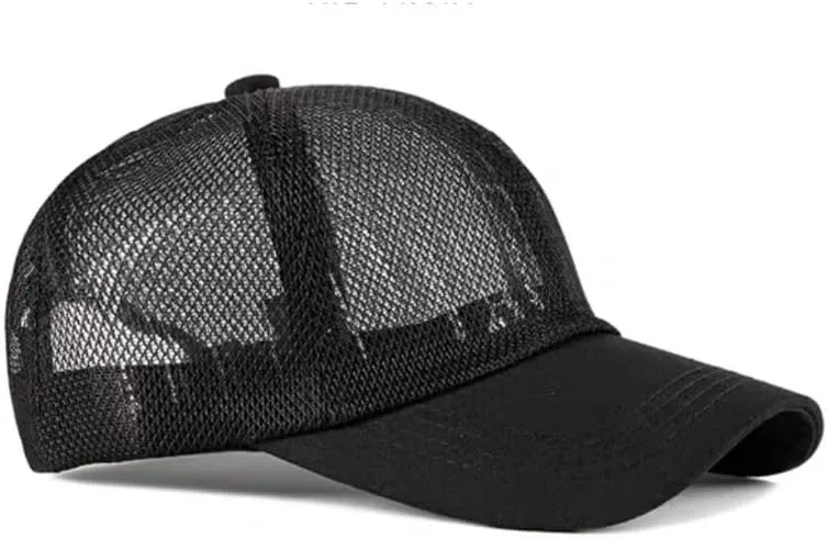 FASHIXD Mesh Baseball Cap for Men Women Summer Breathable Trucker Hats Adjustable Outdoor Sports Running Hats