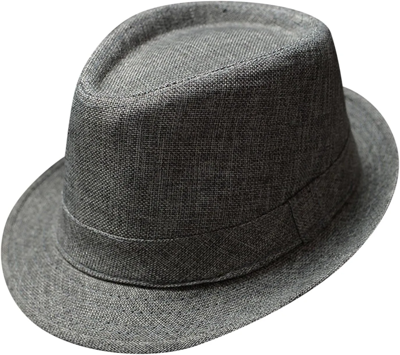 Fedora Hats for Men Women Classic Short Brim Manhatta Fedora Hat with Band Costume Accessory for Men Sun Hat