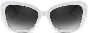 FEISEDY Sunglasses Womens, Vintage Square Cat Eye Sun Glasses, UV Protection Gradient Lens B9121