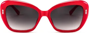 FEISEDY Sunglasses Womens, Vintage Square Cat Eye Sun Glasses, UV Protection Gradient Lens B9121