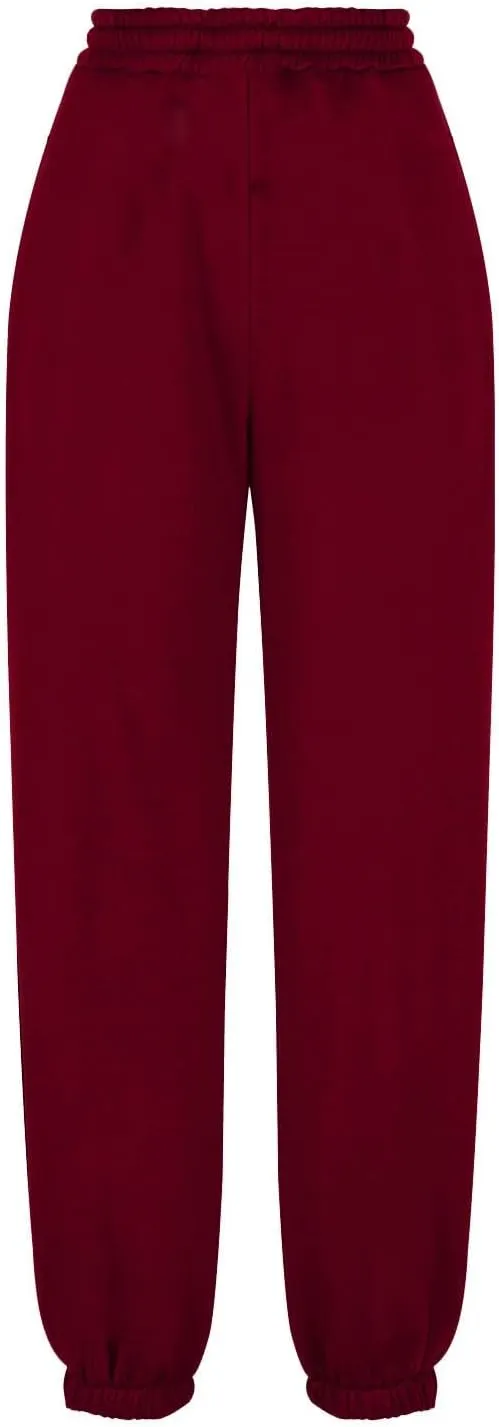 Fleece Joggers for Women Ankle Athletic Pants with Pockets Loose Sweatpants High Waisted Sweat Pull on Jogger Pants