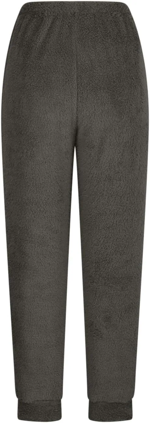 Fleece Sherpa Pajama Pants for Women 2024 Casual Fuzzy Warm Sweatpants Comfy Fluffy Lounge Sleepwear with Pockets