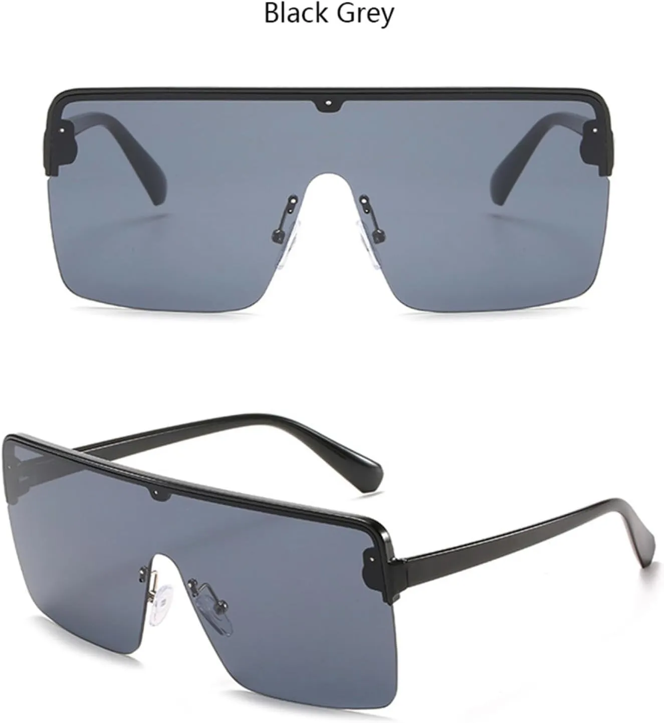 Frame Women Sunglasses Men Sun Glasses Half Frame Gradient Lens Retro Driving Shades Uv400