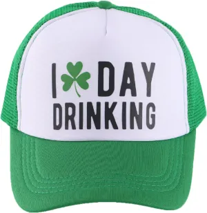 Funny St. Patrick's Day Hat St Pattys Day Party Baseball Cap Mesh Trucker Hat Shamrock